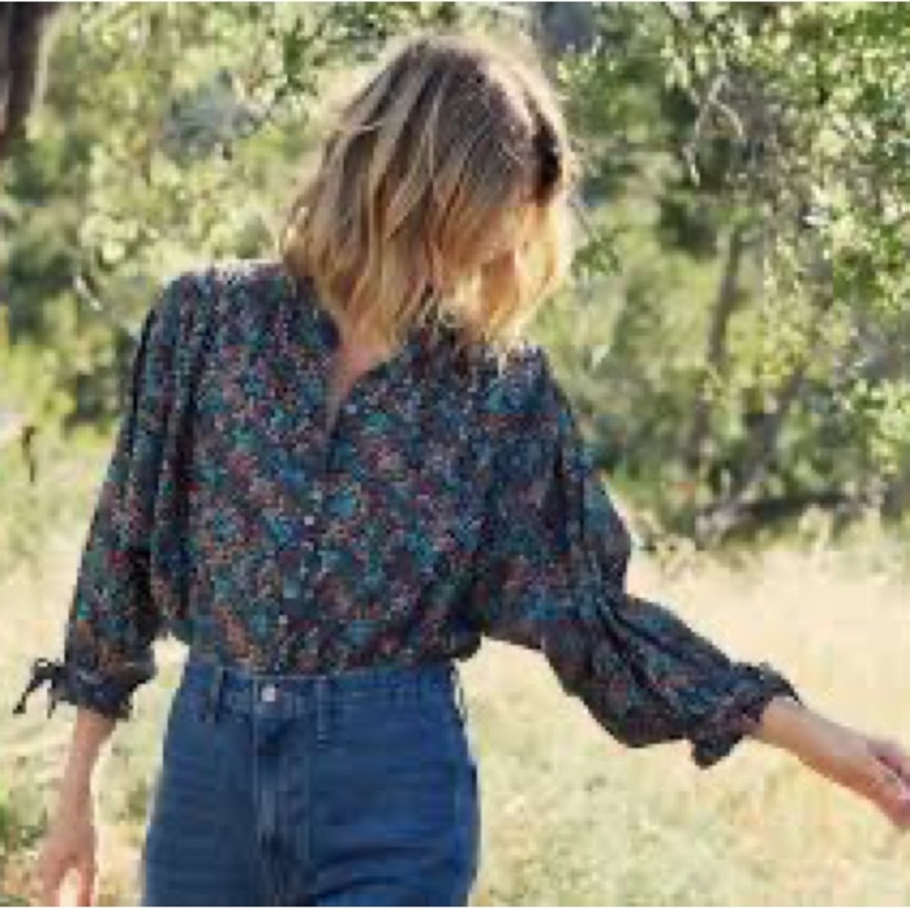 Doen Rose Top in lady bird floral